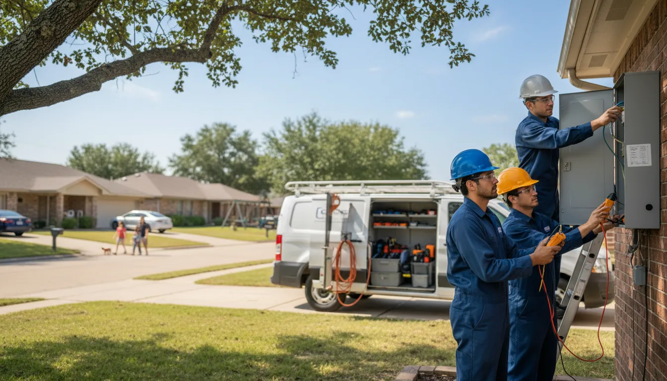 Certified electrician providing emergency electrical services in Thida, AR